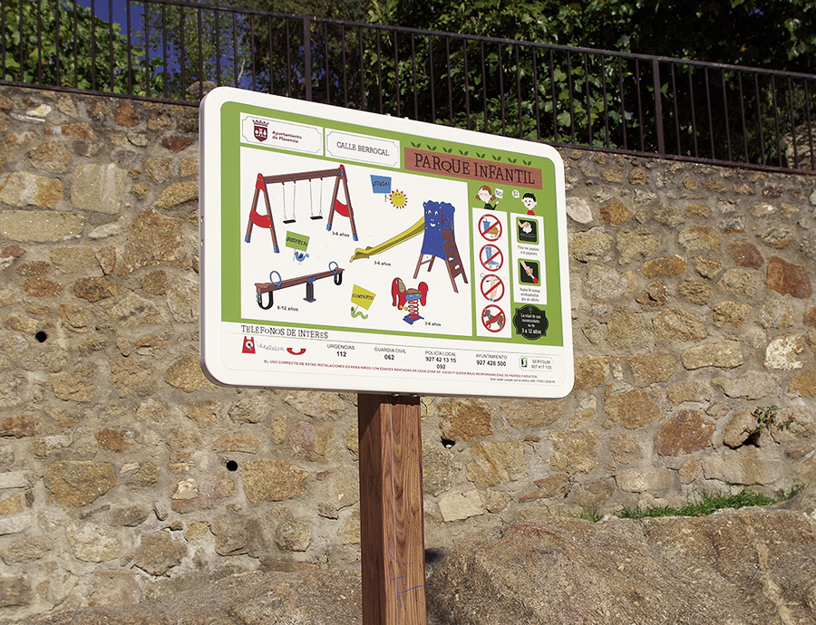 Carteles Parques infantiles de Plasencia